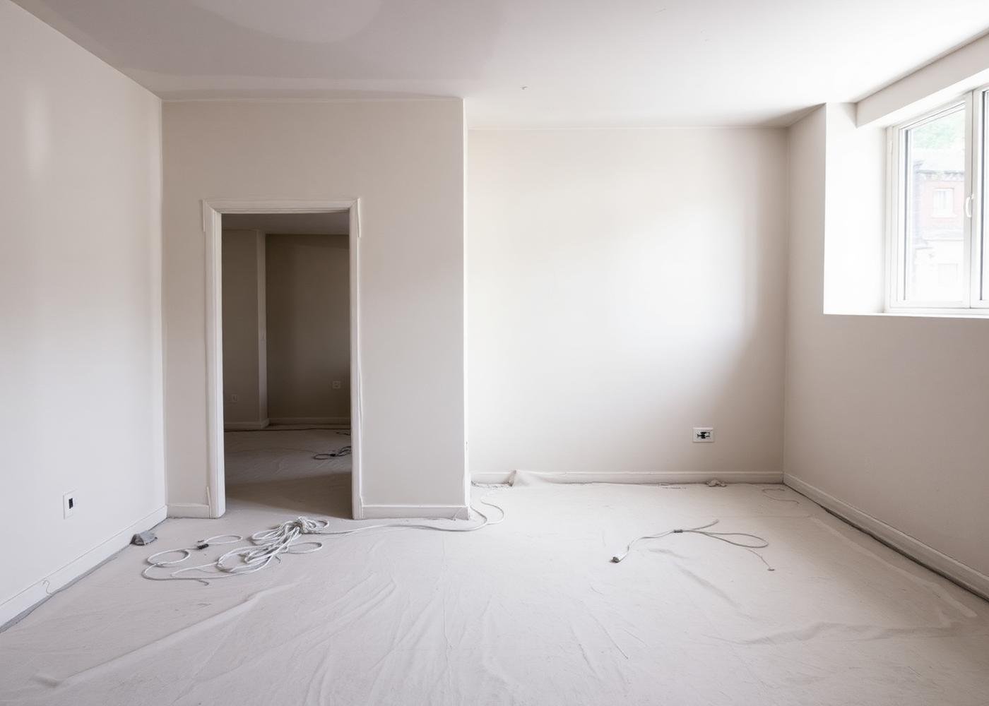 Renovatiewerf met vakmensen aan het werk